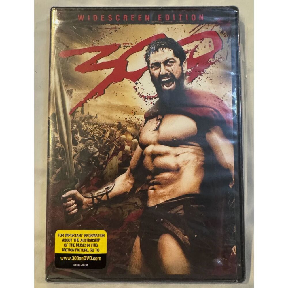 300 DVD 2007 Movie Widescreen Edition Warner Bros Brand New Factory Sealed